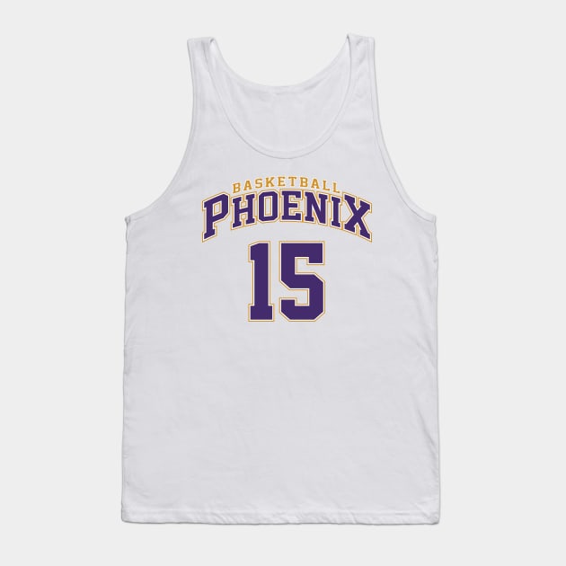 Phoenix Basketball - Player Number 15 Tank Top by Cemploex_Art